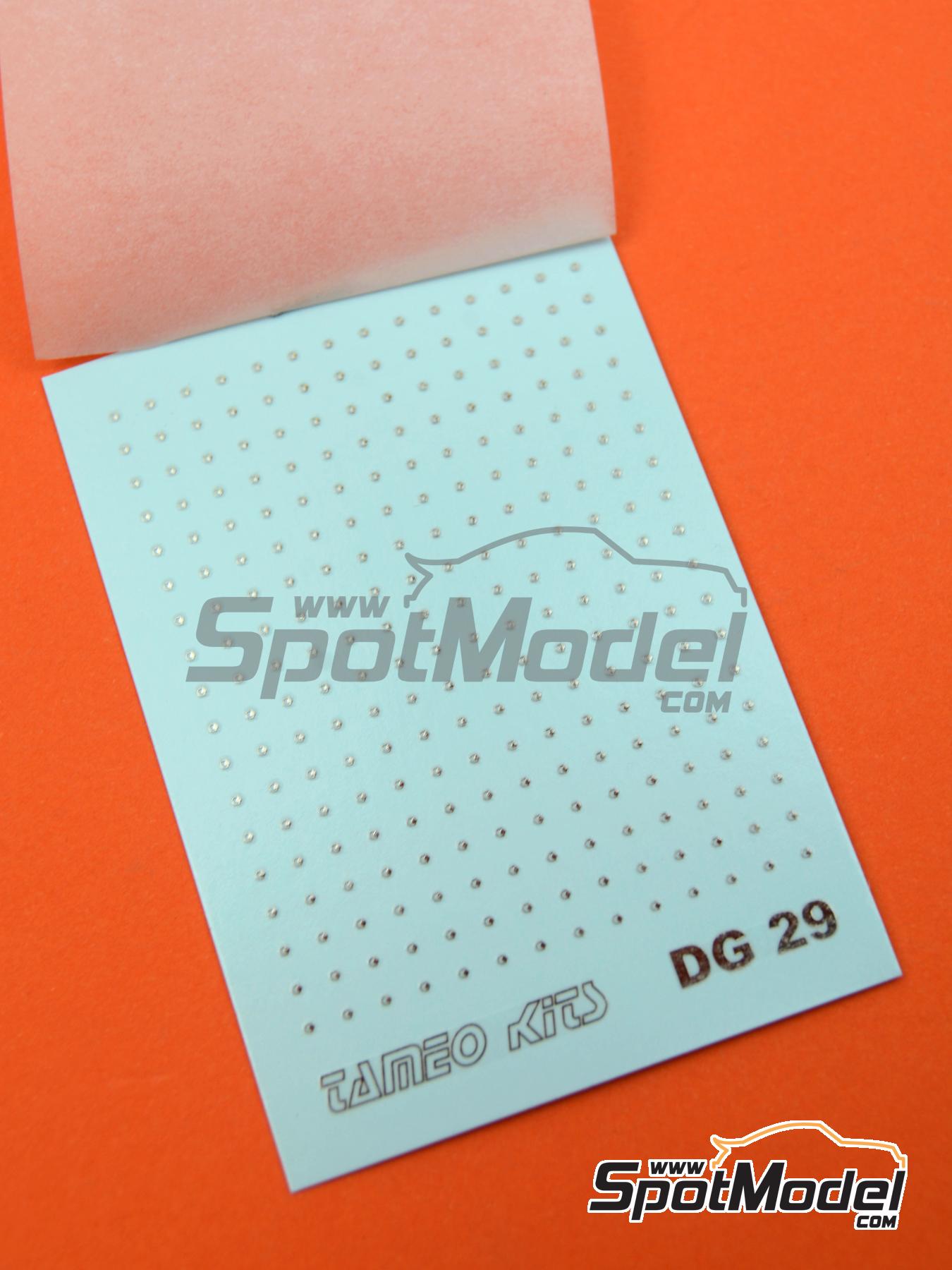 Tameo Kits DG29: Decals 1/43 scale - Chrome rivets - type D (ref